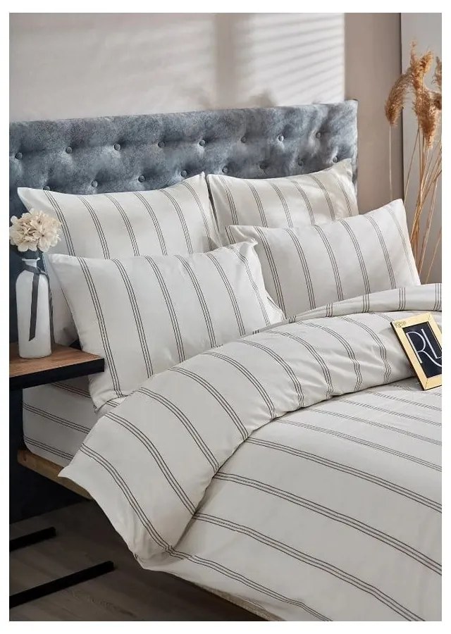 Kremowa bawełniana pościel dwuosobowa 200x220 cm – Mila Home
