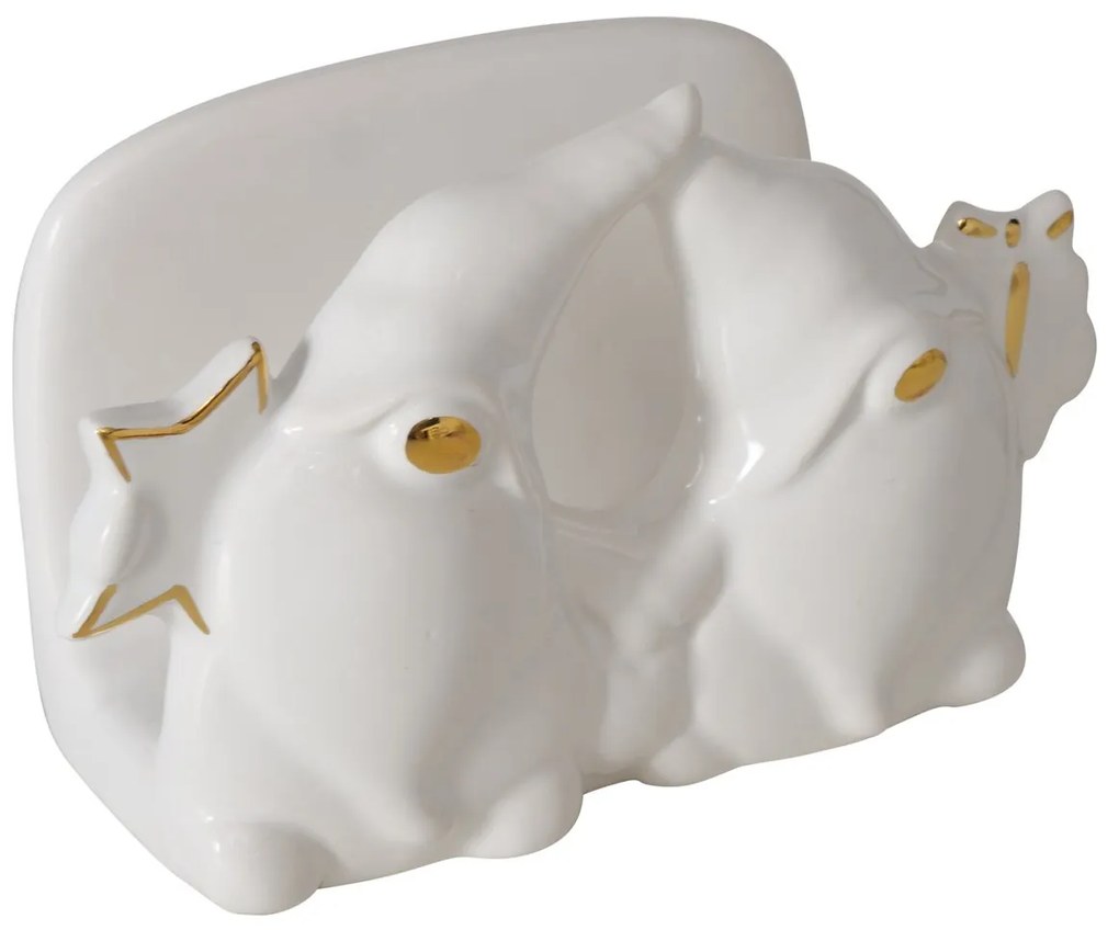 Serwetnik ceramiczny ze skrzatami MADDY