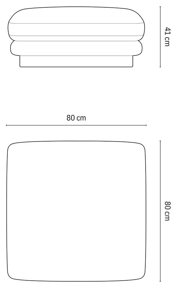 Ciemnozielony podnóżek Torino – Micadoni Home