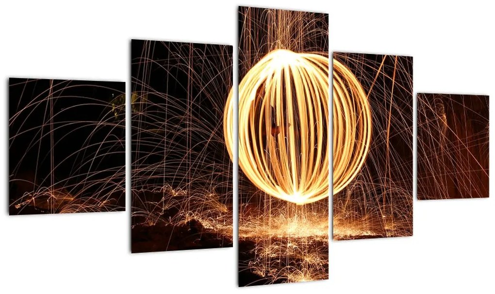 Obraz - Malowanie światłem (125x70 cm)