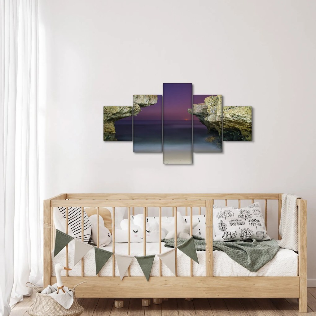 Obraz - klif morski (125x70 cm)