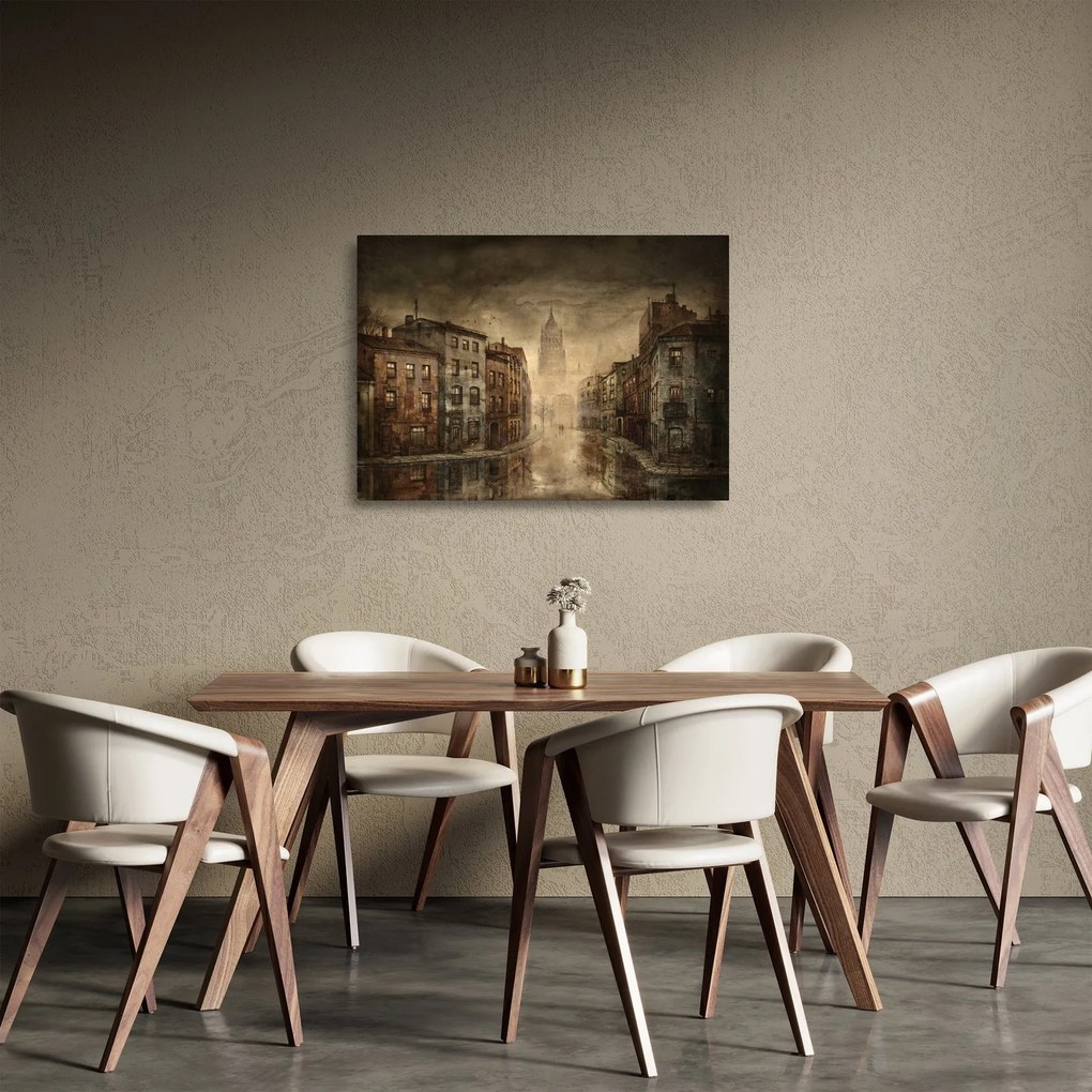 Obraz na szkle - Malowanie miasta (70x50 cm)