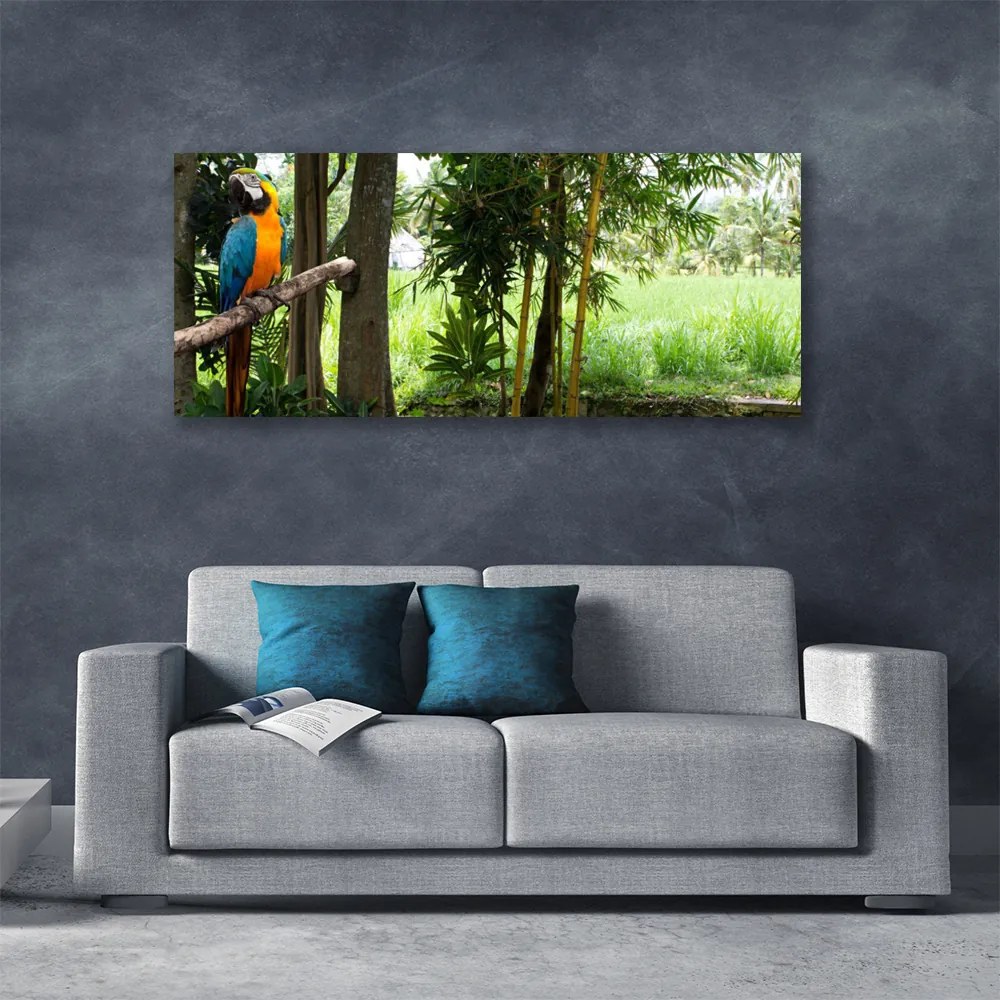 Fotoobraz na płótnie Egzotyczna Papuga w Dżungli
