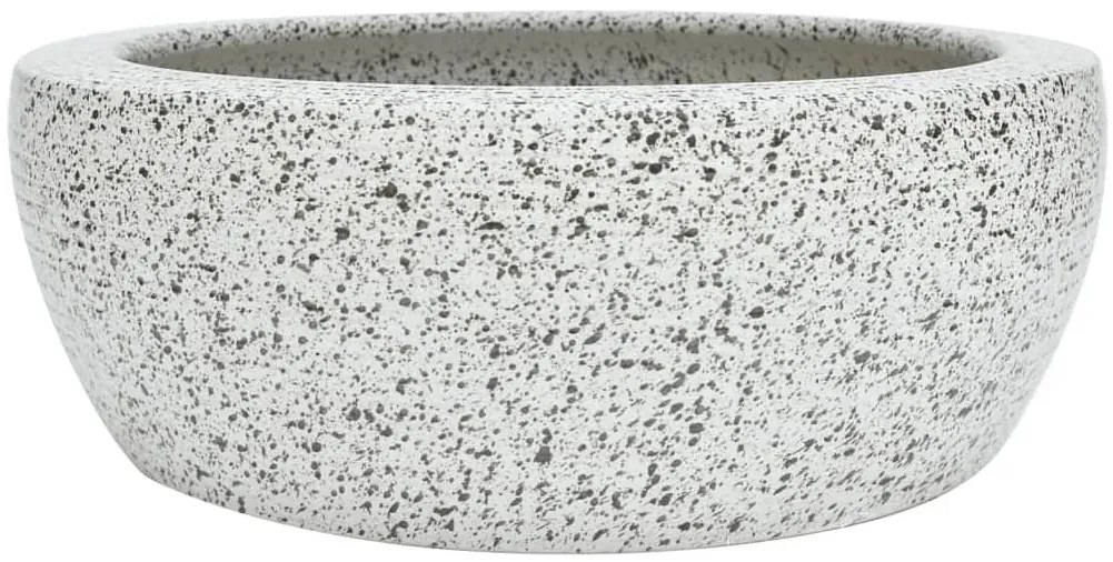 Szara okrągła umywalka ceramiczna - Ilmona 6X