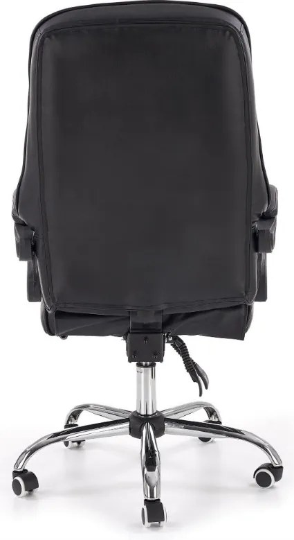 Tapicerowany fotel biurowy z podnóżkiem Alvin