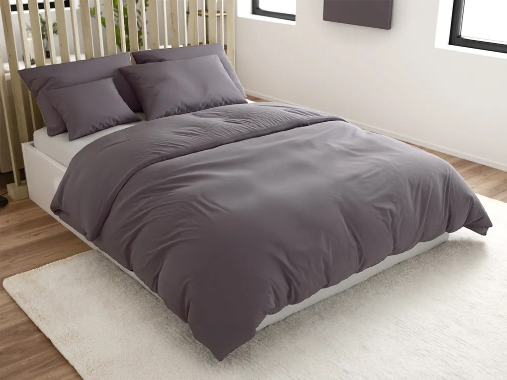 PrzytulneMieszkanie.pl PrzytulneMieszkanie.pl Bawełniana pościel DENYX szara Rozmiar pościeli: 70 x 90 cm | 140 x 200 cm