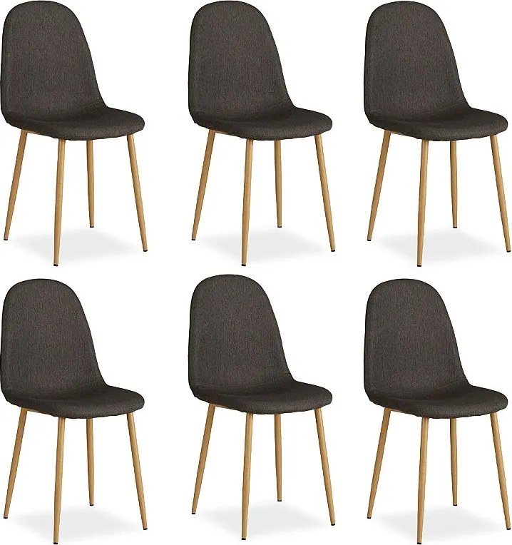 Krzesło jadalniane 44x88x45,5 cm antracyt Eames