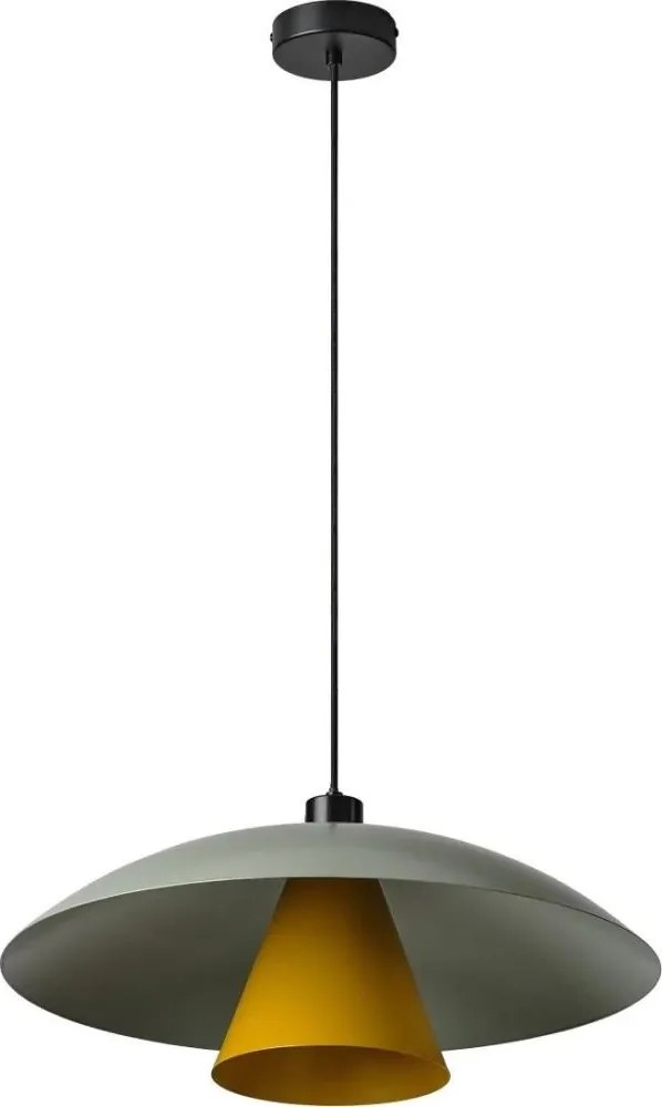 Osram - Lampa wisząca na lince DECOR FLYING MUSHROOM 1xE27/25W/230V, średnica 50 cm, zielona