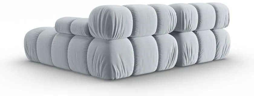 Jasnoniebieski aksamitny narożnik (prawostronny) Bellis – Micadoni Home
