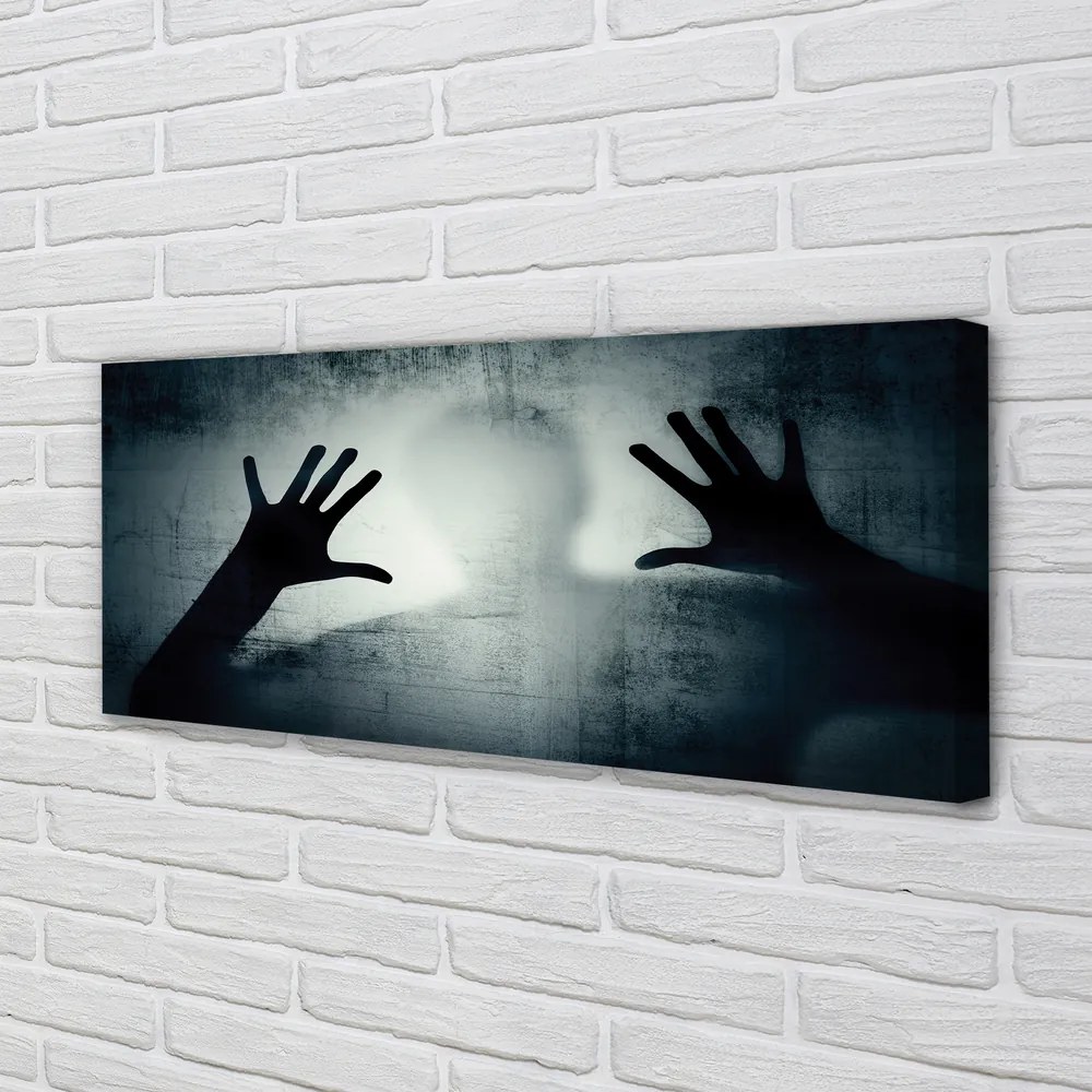 Obraz na płótnie Cień Rąk i Głowy