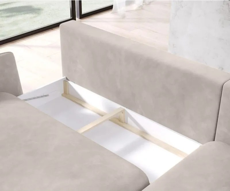 Narożnik SOLANO funkcja spania pojemnik poduszki WERSAL