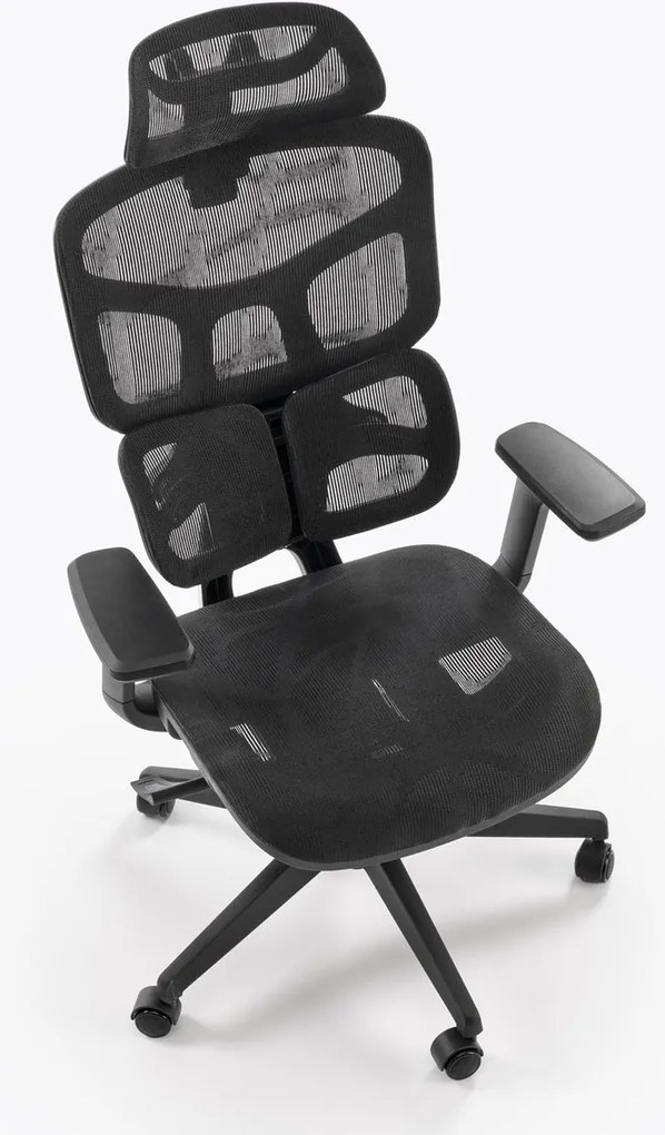 Fotel biurowy z regulacjami Macar Halmar, zgodny z normą BHP
