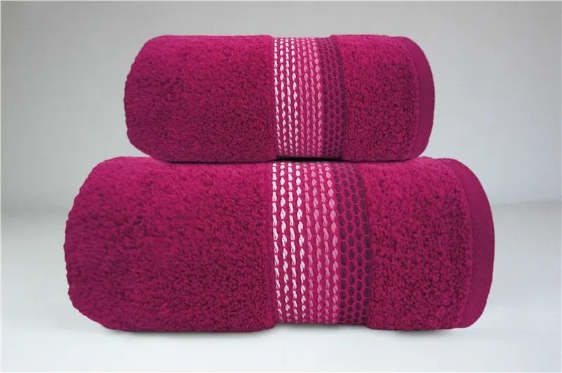 Ręcznik bawełniany Frotex Ombre 50x90 fuksja GRENO