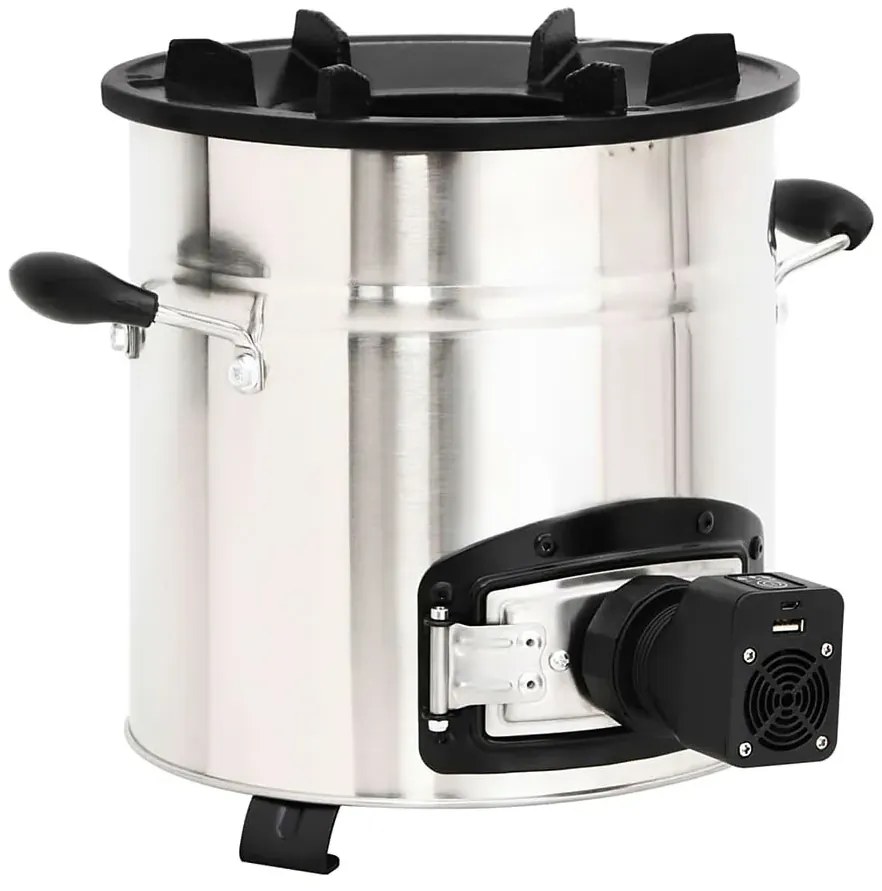 Kuchenka kempingowa na drewno z wentylatorem H2-K87