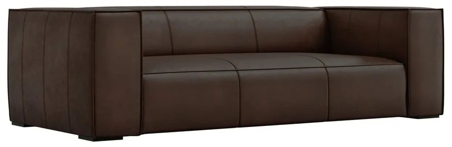 Ciemnobrązowa skórzana sofa 227 cm Madame – Windsor &amp; Co Sofas