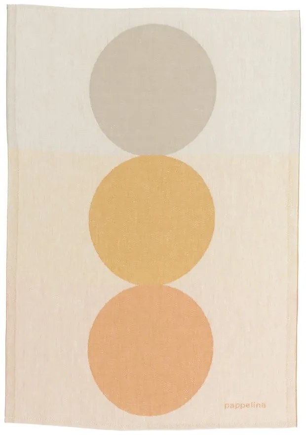 Ścierka z mieszanki lnu 46x66 cm Otto Ochre – Pappelina