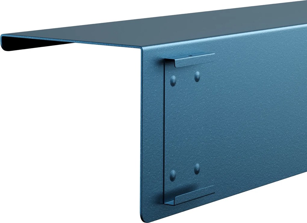 Metalowa półka ścienna Modern Joanne 70 cm, kolor granatowy