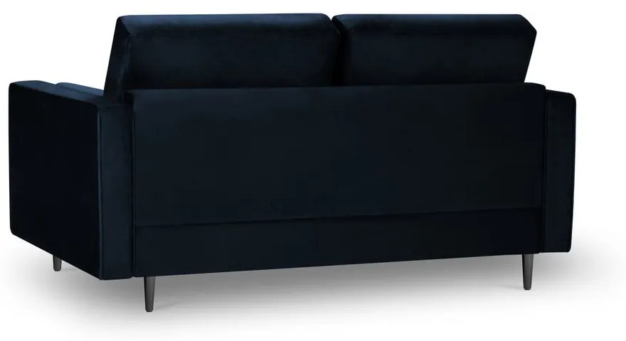 Niebieska aksamitna sofa Milo Casa Santo, 174 cm