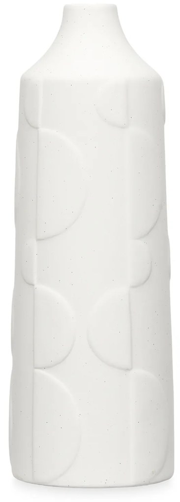 Wazon ceramiczny CIRCLE, biały, 30 cm