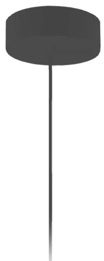 Pojedyncza lampa wisząca tuba na czarnym stelażu - EX822-Arsa - 18 kolorów