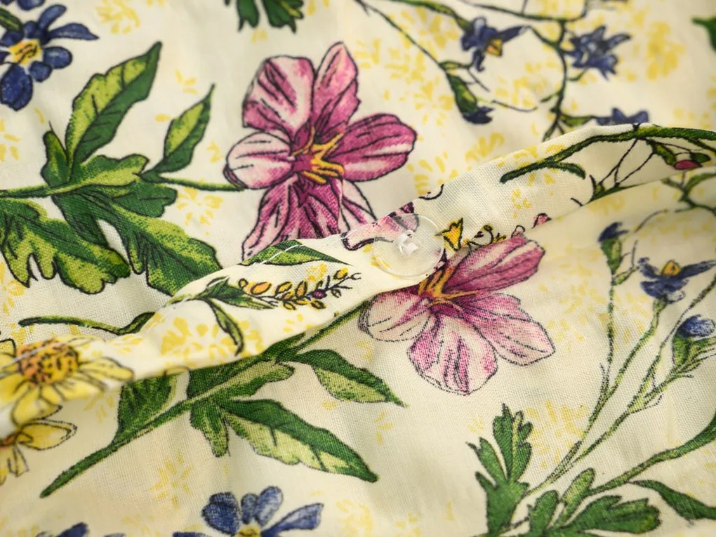 PrzytulneMieszkanie.pl PrzytulneMieszkanie.pl Pościel z kory HERBELLE kolorowa Rozmiar pościeli: 70 x 90 cm | 140 x 200 cm