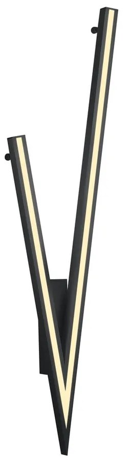 Czarna lampa sufitowa LED ze sterowaniem głosowym/mobilną aplikacją i metalowym kloszem 35x127.5 cm Cicanto – CINQUE