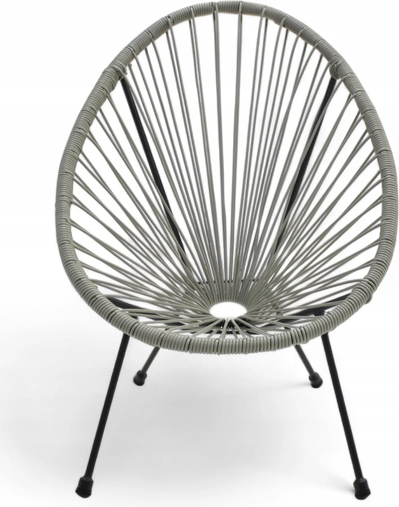 Żyłkowe krzesło ogrodowe dla dzieci Arjana KIDS MAS-EC2 66 cm szare