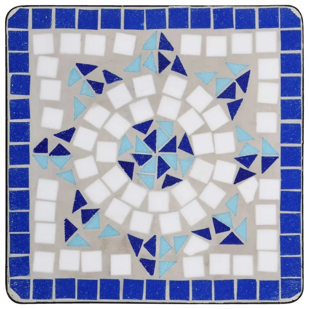 Niebiesko-biały stolik ceramiczny – Neve