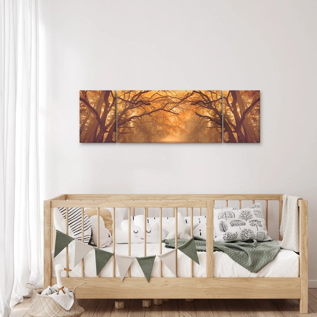 Obraz drogi w jesiennym krajobrazie (170x50 cm)