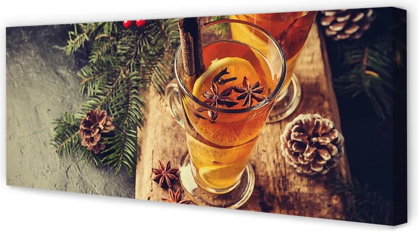 Obraz na płótnie Herbata z Goździkami i Pomarańczą