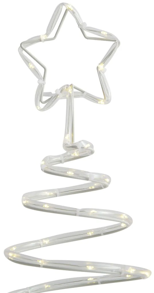 Zewnetrzna Zestaw 4 lampek bożonarodzeniowych w kształcie choinki, w tym LED IP44 - Puno, białe Oswietlenie zewnetrzne