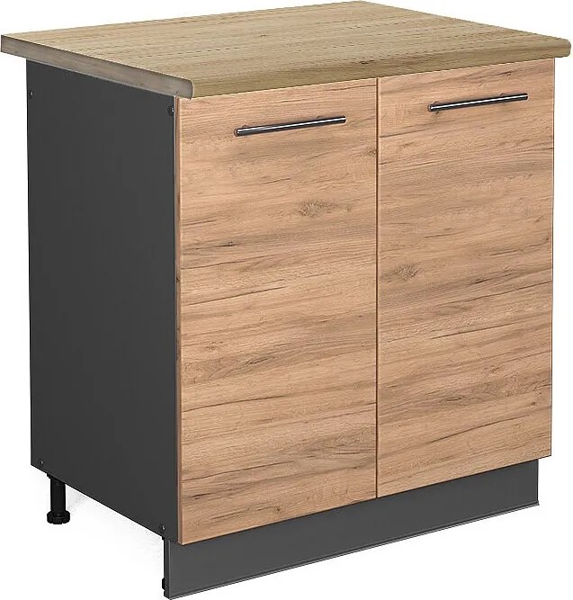 Szafka pod zlew złoty dąb energetyczny 80x60x82 fame-line