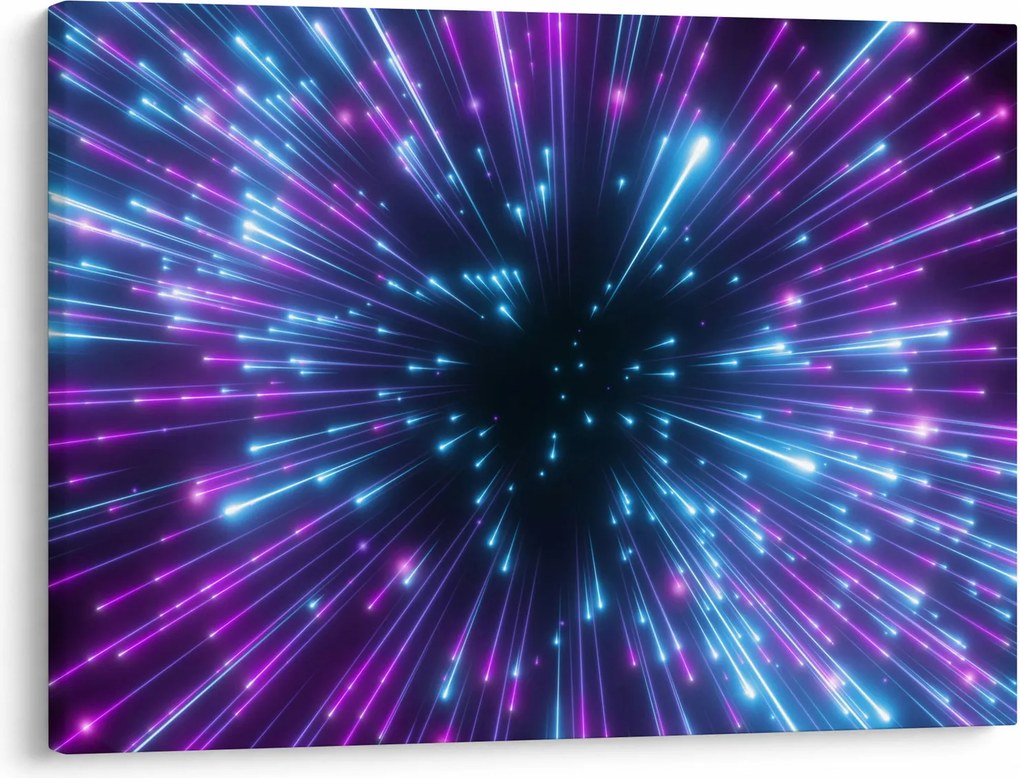 Obraz - Neonowa przestrzeń (70x50 cm)