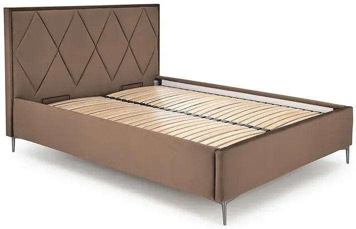 Beżowe pikowane wezgłowie do łóżka F6-K37