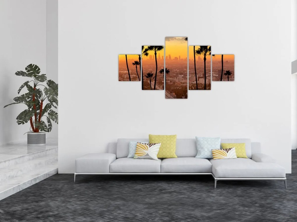 Obraz - Panorama Los Angeles (125x70 cm)