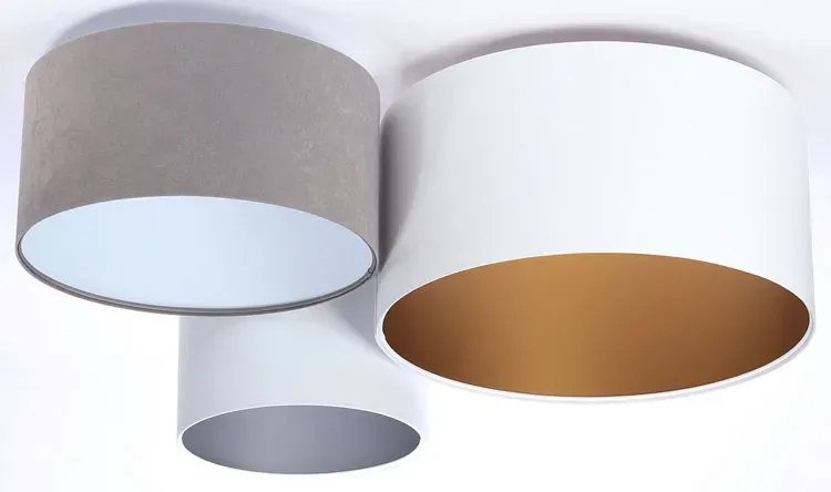 Biało-szary designerski plafon sufitowy - EXX43-Pueblar