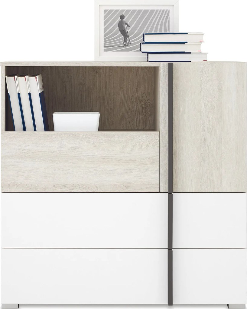 Komoda BERGAMO 90 cm do Salonu Sypialni Dąb