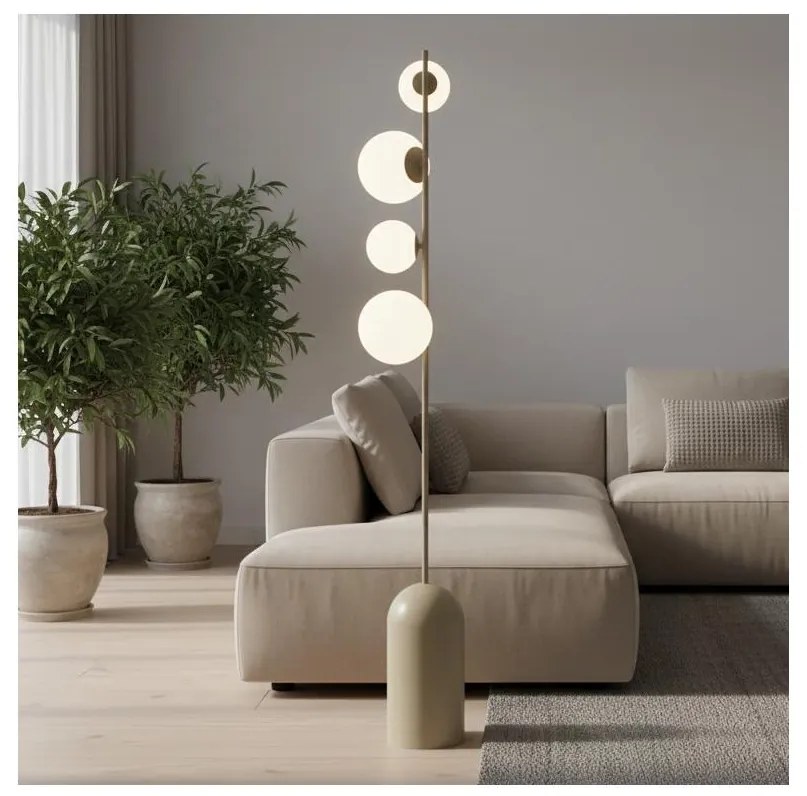 Lampa podłogowa ETNO 4xG9/8W/230V beżowa