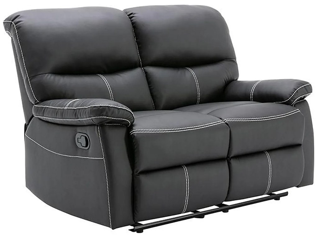 Kanapa 2-osobowa z funkcją relax z ekoskóry CANBY