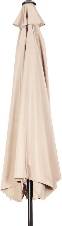 Parasol ogrodowy boczny UM016 - składany, przyścienny, beżowy