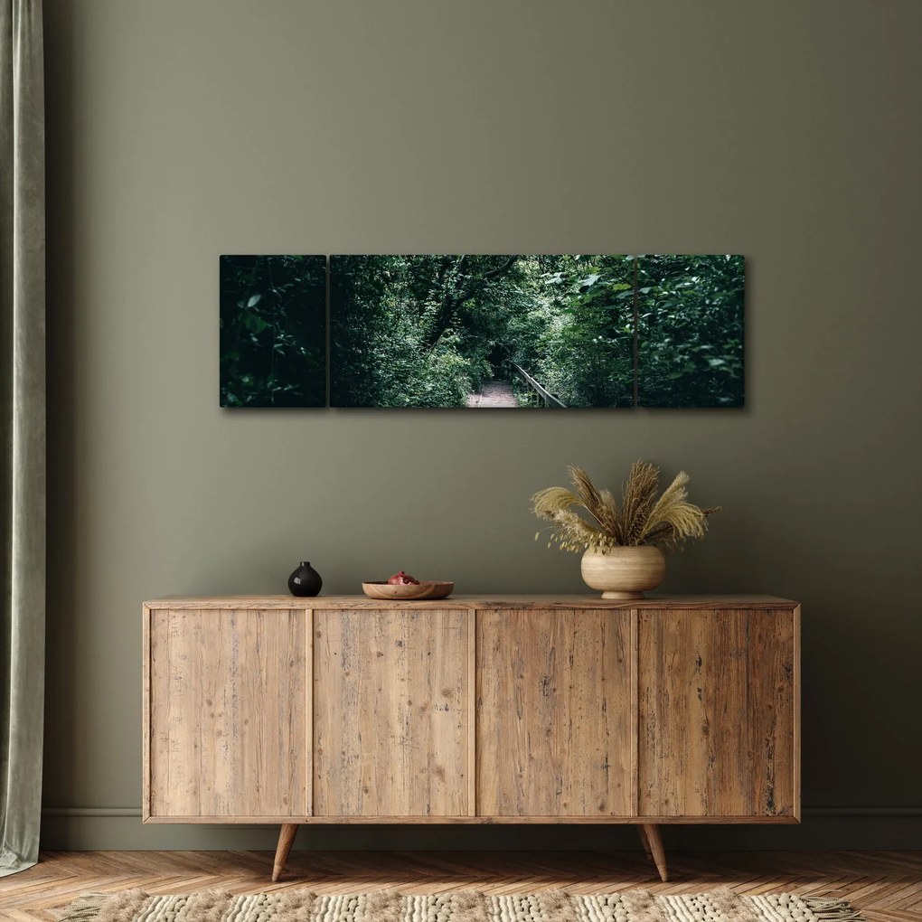 Obraz - Ścieżka przez las (170x50 cm)