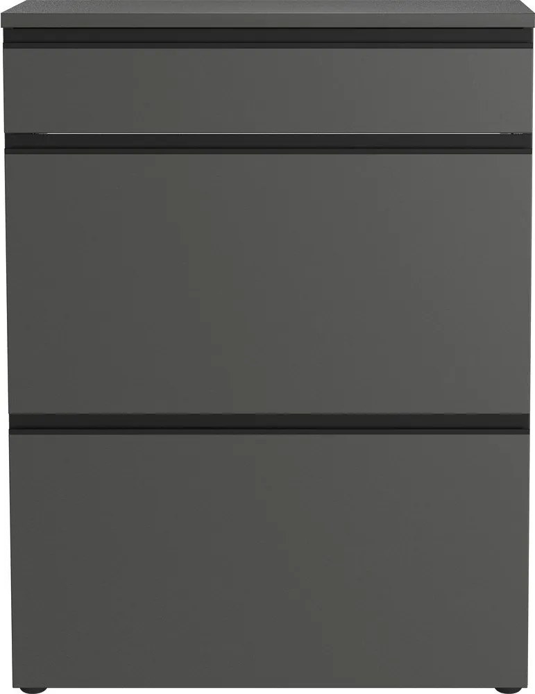 Antracytowa szafka na buty 80x107x29 cm Baldone – Germania