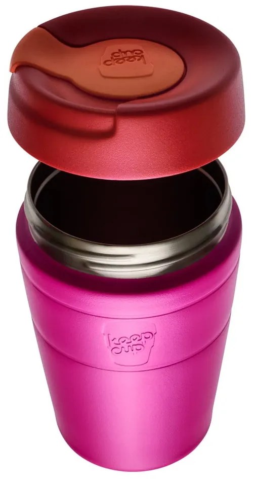 Różowy kubek termiczny 454 ml Helix Thermal Afterglow L – KeepCup