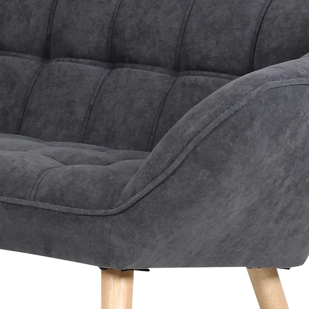 Dwuosobowa sofa AK-322 GREY2, szara