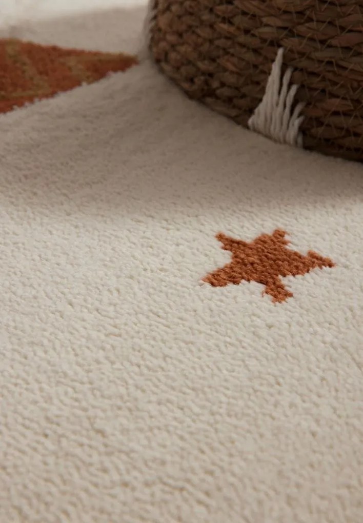 Dywan dziecięcy Adventures – Kolorowa Girlanda na kremowym tle 120 cm x 170 cm Atest Oeko-Tex