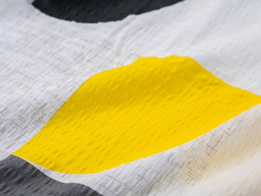 PrzytulneMieszkanie.pl PrzytulneMieszkanie.pl Pościel z kory z bawełny Renforcé GEOMETRIES kremowa Rozmiar pościeli: 70 x 90 cm | 140 x 200 cm