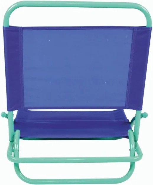 Leżaki plażowe składane, PVC, niebiesko-zielone, 2 szt.