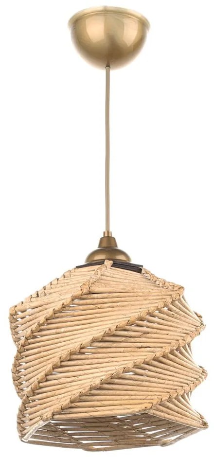 Jasnobrązowa lampa wisząca ø 20 cm – Opviq lights