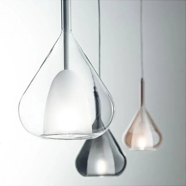 Lampa wisząca LED Lila z metalu i szkła borokrzemianowego 3481-49-362 Fabas Luce