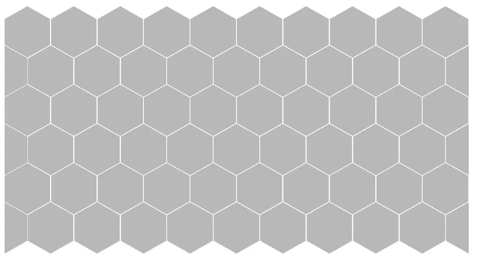 Zestaw 50 matowych naklejek na szkło Ambiance Hexagon
